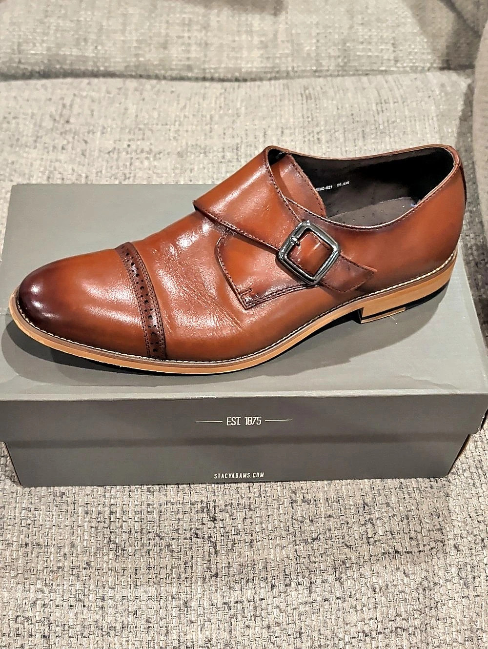 Stacy Adams Mens Brown Desmond Shoe
